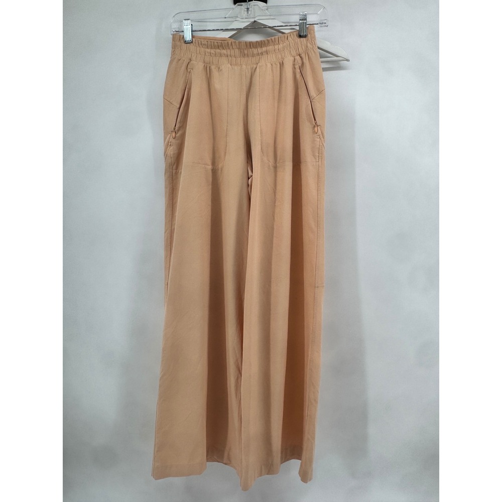 Lululemon Lab Wide Leg Pants Peach Apricot High Rise Trousers LW5FFBS Size 4